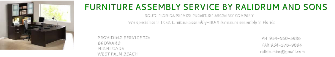 Furniture Assembly,Ikea furniture assembly in Sunrise, Florida